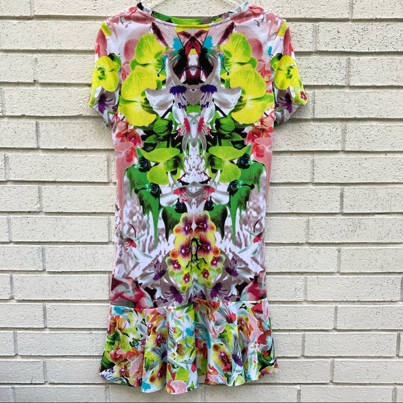 Prabal Gurung | Floral First Date Drop Waist Dress Medium - Picture 3 of 8